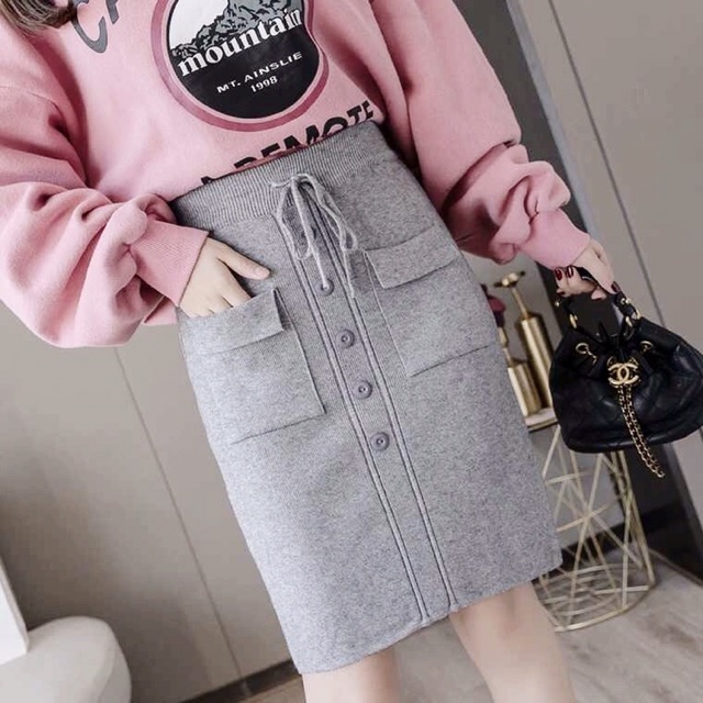 Chân váy len túi siêu đẹp - Hàng Quảng Châu