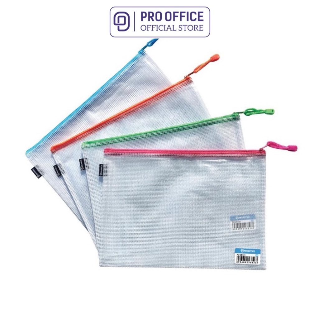 Túi Đựng Tài Liệu Có Quai Xách PRO OFFICE Dây Khoá Kéo Chắc Chắn PO-ZB301/304