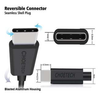 CHOETECH Cáp Sạc USB Type C Sạc Nhanh QC 3.0