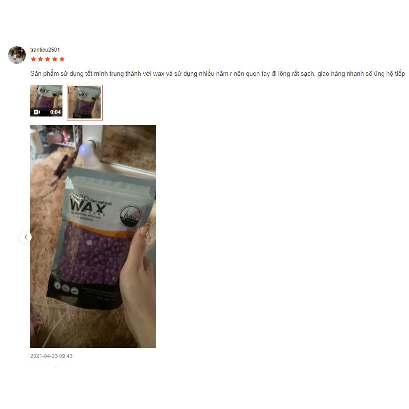 SÁP WAX LÔNG NÓNG HẠT ĐẬU HARD WAX BEAN 100g  Cao Cấp Professional High End Waxing Brand 100g Tặng KÈM QUE WAX GỖ | BigBuy360 - bigbuy360.vn