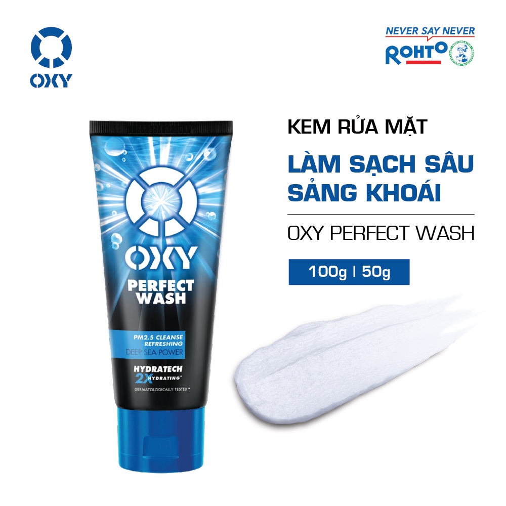 Sữa Rửa Mặt Oxy 100g Sạch bã nhờn ngừa mụn sáng da hiệu quả