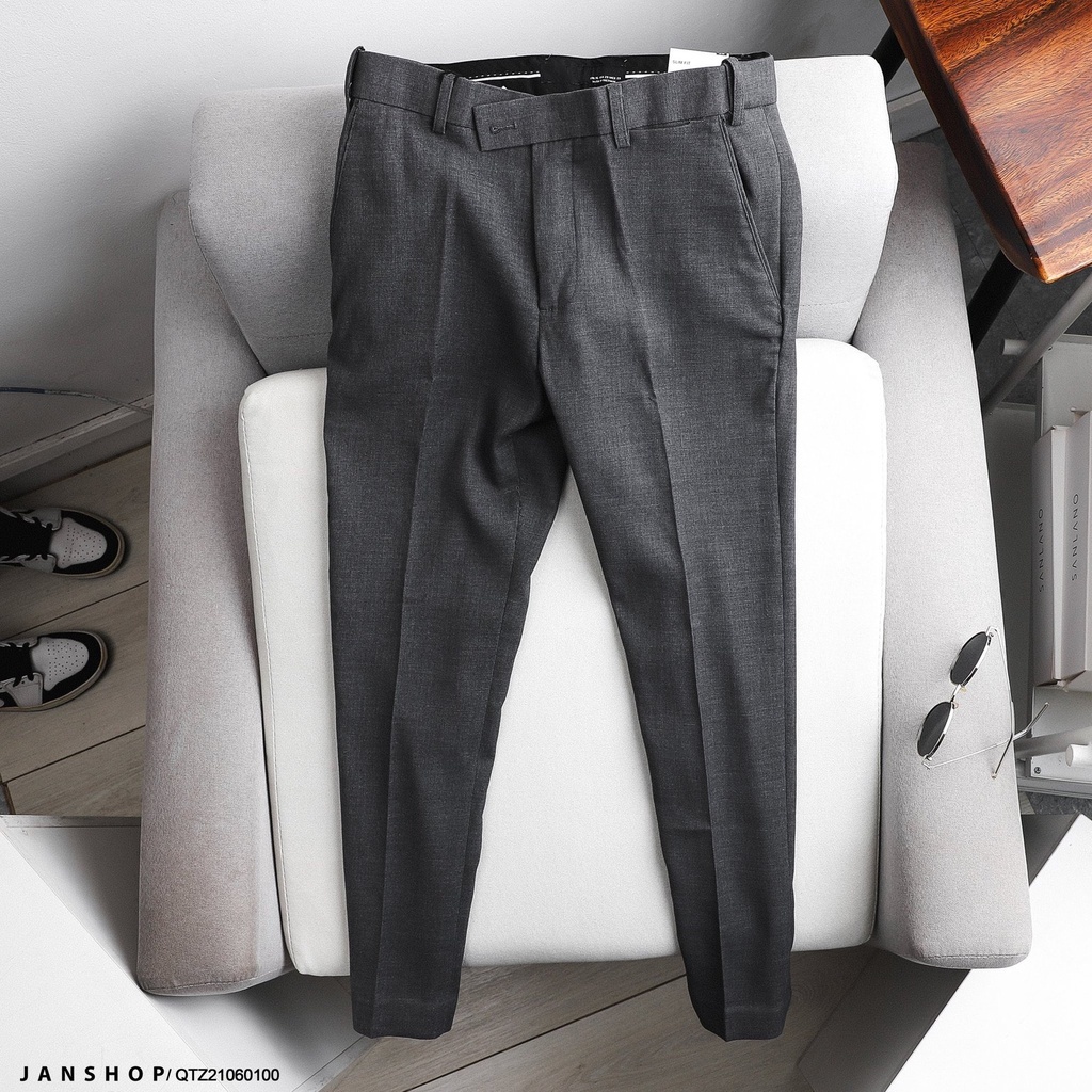 Quần âu nam đai chun from dáng trẻ trung 3 màu đen/xám/ghi