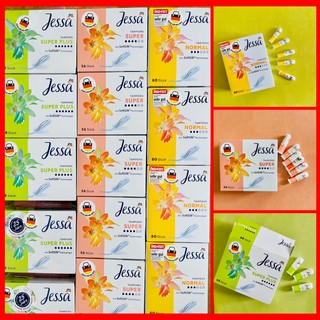 [THANH LÝ NGHỈ BÁN] Tampon Jessa - Băng vệ sinh dạng ống cực sạch sẽ Jessa nội địa Đức 3 giọt, 4 giọt, 5 giọt