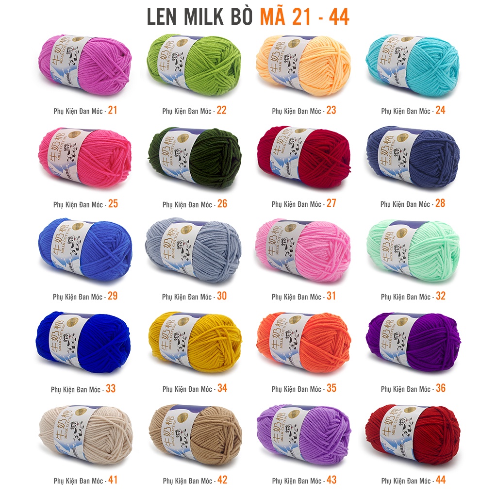 Len Milk Bò 50 gram (Mã 01 - 50)