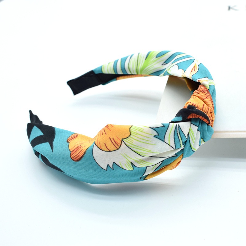 Băng đô rửa mặt bản rộng họa tiết kẻ sọc sành điệu tùy chọn cho nữ