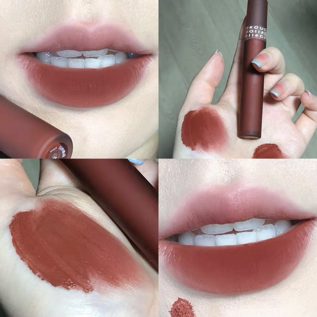 ❤Son Lì OUOII Màu Lì Mịn Như Nhung Không Phai Và Không Dính Cốc Thời Trang Cho Học Sinh