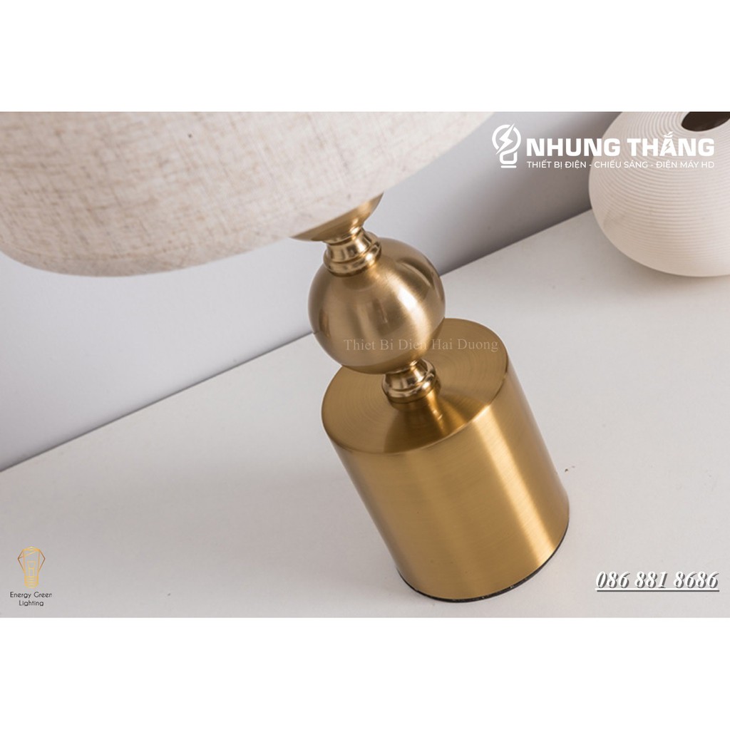 Đèn Ngủ Để Bàn S3069 Decor Vintage - Khung Kim Loại - Kiểu Dáng Sang Trọng - Tặng Kèm Bóng Led - Bảo Hành 12 Tháng