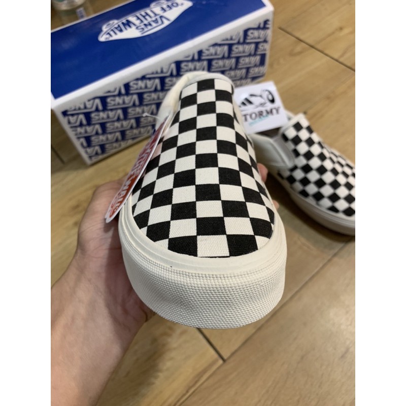 [Mã FAGREEN245 giảm tới 30K đơn 99K] [1:1 -Box Xanh] Giày Thể Thao Lười Slip On Caro Đen Trắng Nam Nữ | BigBuy360 - bigbuy360.vn