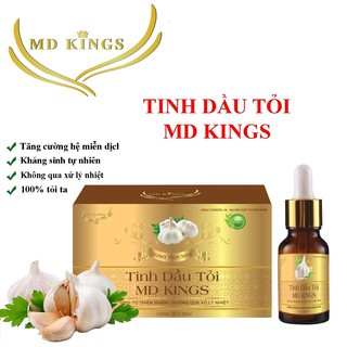 Tinh dầu tỏi MD Kings - hỗ trợ phòng và điều trị cảm cúm, cảm lạnh, ho, sổ mũi ở người lớn và trẻ nhỏ