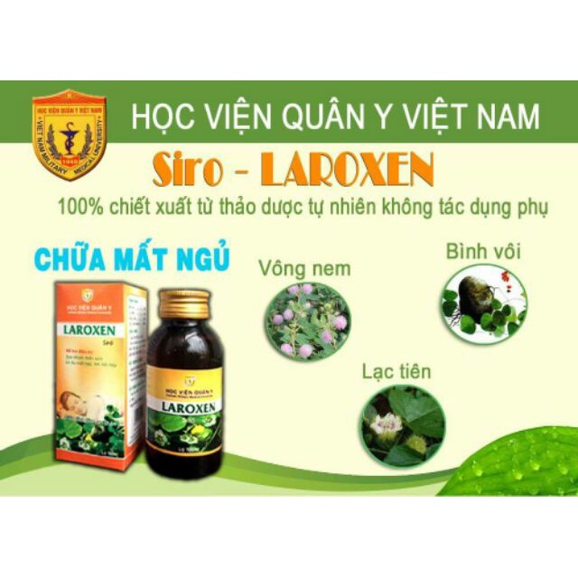 Laroxen Học viện Quân Y - Hỗ Trợ Người Mất Ngủ