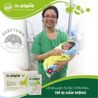 Gạc rơ lưỡi Dr.Papie ( Hộp 30 gói)