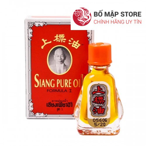 [SALE] [CAM KẾT 100% CHÍNH HÃNG] Dầu gió đỏ ÔNG GIÀ SIANG PURE OIL Thái Lan 3cc - 7cc giảm đau đầu, nghẹt mũi