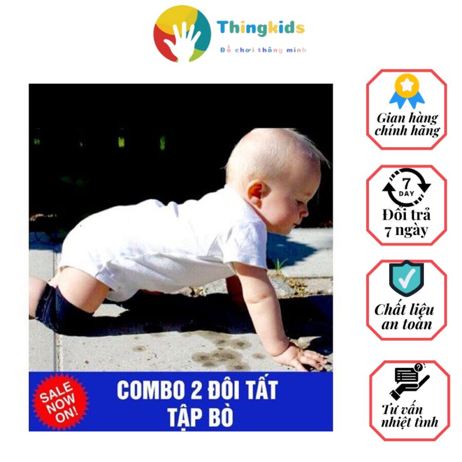 Tất tập bò chống trượt an toàn cho bé - Thingkids