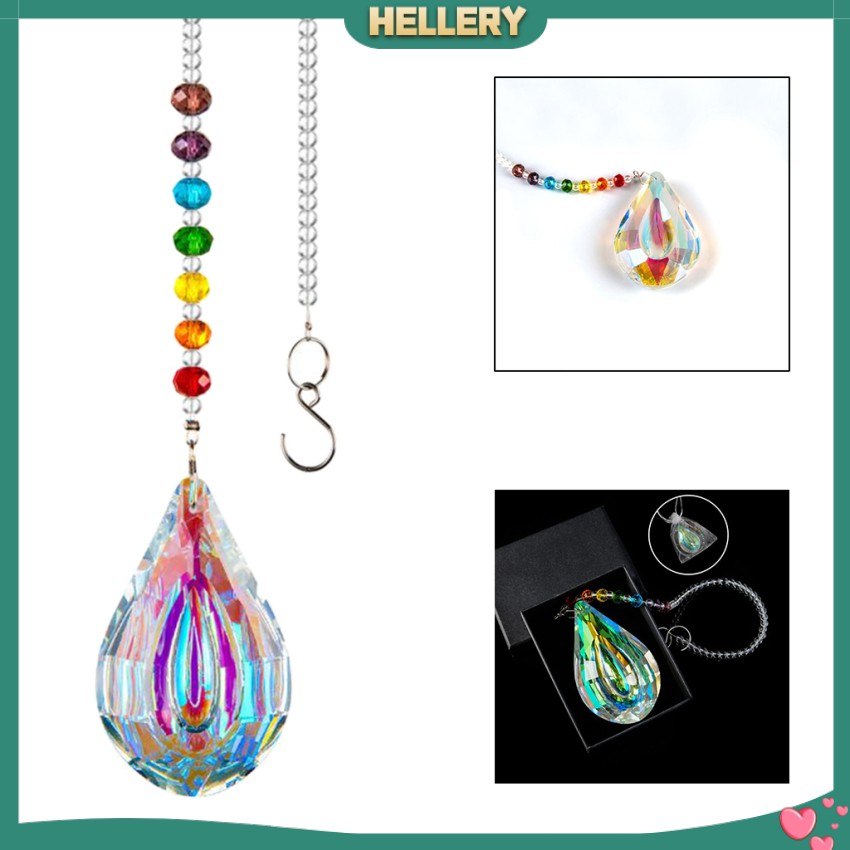 Lăng kính pha lê chakra bắt nắng tạo cầu vồng treo trang trí nội thất