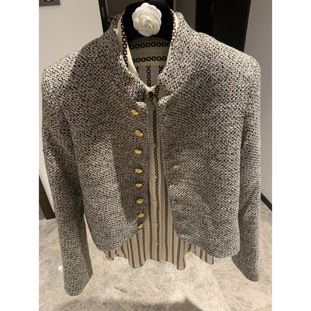 [Hàng order] Áo khoác dạ cổ tàu áo dạ tweed A659