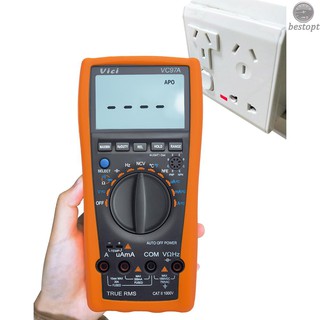 B&O Vici Multi-functional LCD Digital Multimeter Auto Range DMM with Temperature Detector DC AC Voltage Current Meter Capacitance Resistance Diode Tester