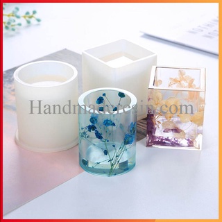 Khuôn silicon làm ống để bút hình tròn, vuông