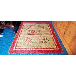 chiếu cói in hoa 1.6x2m chiếu cói Thái Bình