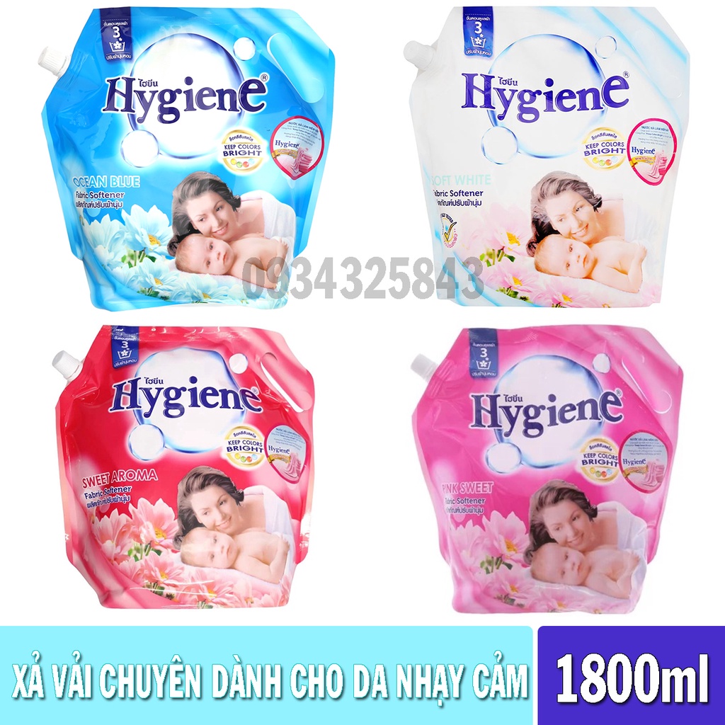 Nước xả vải Hygiene dành cho da nhạy cảm 1.8 lít