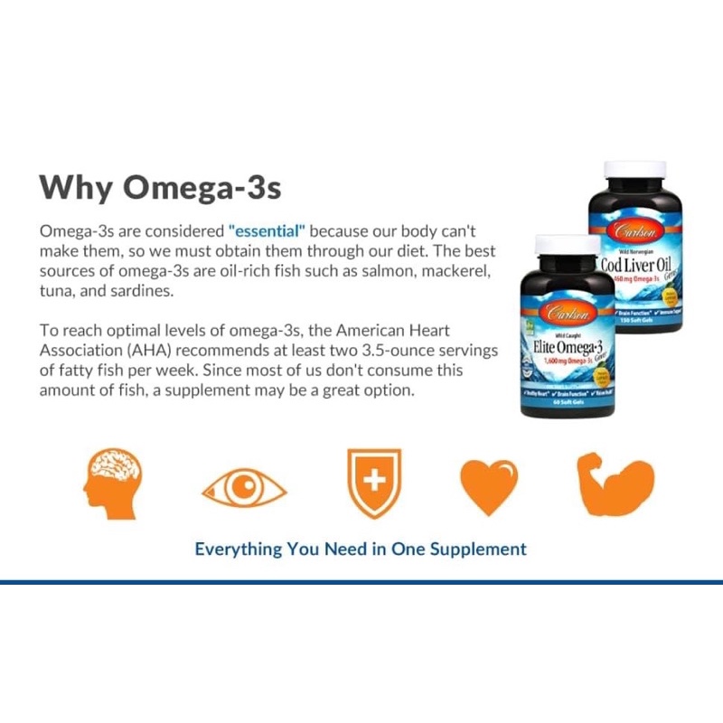 Bổ sung Omega3 Carlson Elite Pack 90+30 Soft Gels