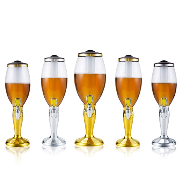 Tháp đựng bia bar clup bình bia có vòi 3 lít