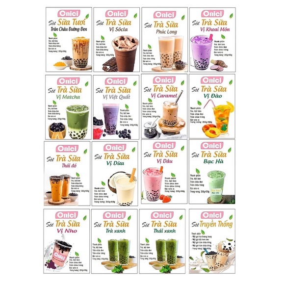 Sét Trà Sữa Vị Dừa Làm Tại Nhà 400G