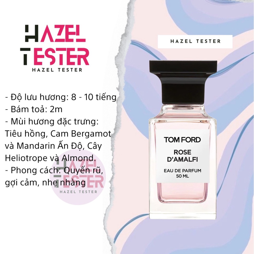✨ Nước Hoa Tom Ford Rose d'Amalfi  [ʜᴀᴢᴇʟ ᴛᴇsᴛᴇʀ]