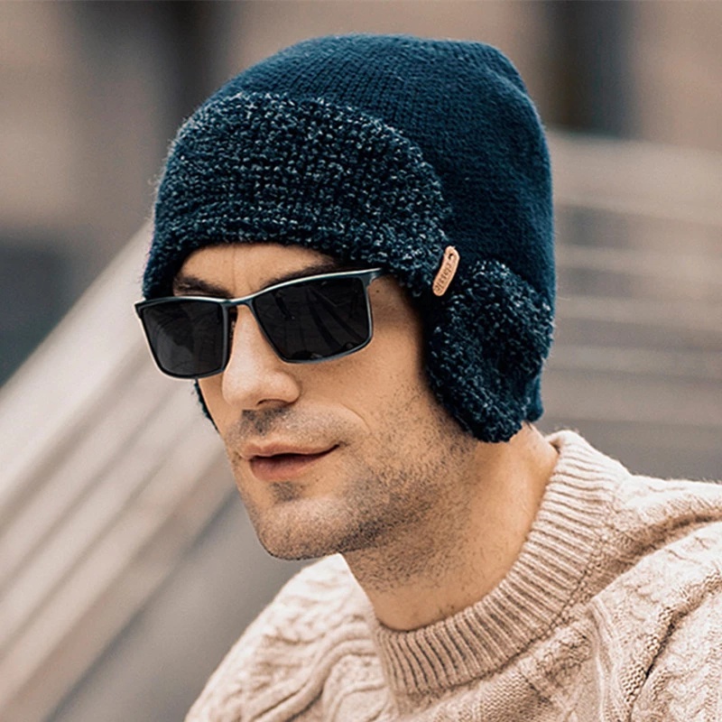 Mũ beanie Che Tai Giữ Ấm Mùa Đông Thiết Kế Mới Cho Nam Và Nữ