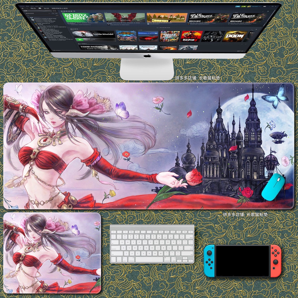 Tấm Lót Chuột Và Bàn Phím Máy Tính 14 Kích Thước Ngoại Cỡ ff14 700x300