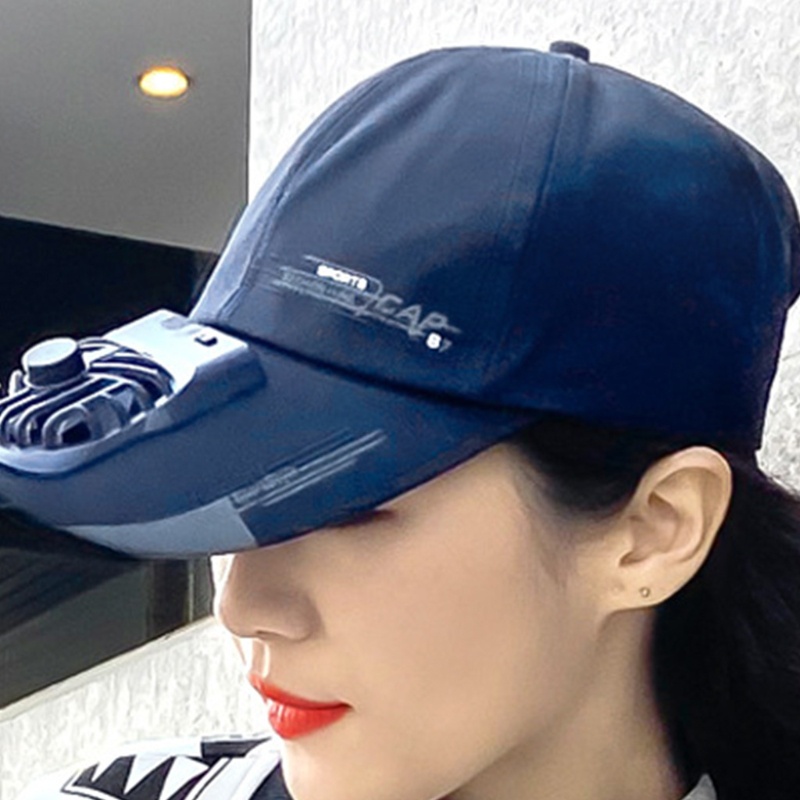 ✿ Mũ Lưỡi Trai Kèm Quạt Làm Mát 2 Tốc Độ Tùy Chỉnh Tiện Dụng Cho Nam Và Nữ