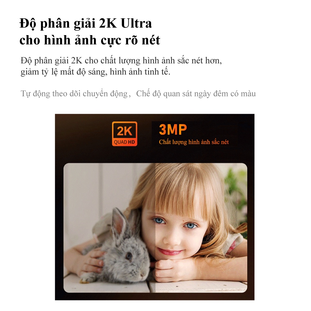 Camera Wifi Fnkvision siêu nét YOOSEE 3MP 560° đàm thoại 2 chiều, - quan sát toàn cảnh