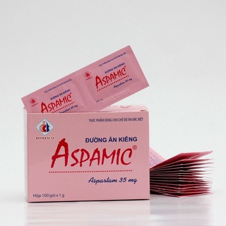 Đường ăn kiêng aspamic hộp 100 gói