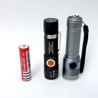 Đèn pin siêu sáng Police CYX-008, đèn pin cầm tay nhỏ gọn, đèn led chống nước