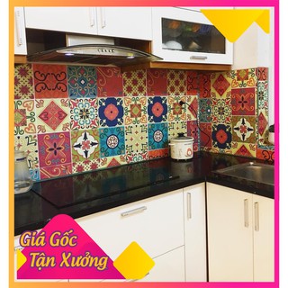 Decal miếng lẻ 15x15 cm, decal dán tường