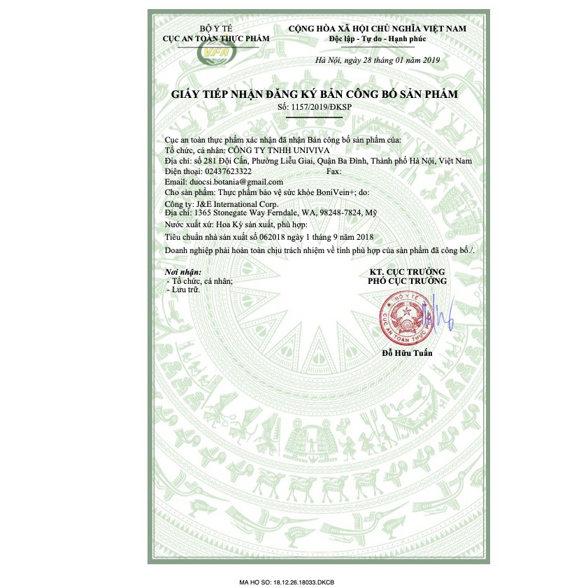 ✅ BoniVein 30 viên hỗ trợ cho người suy giãn tĩnh mạch, trĩ nội, trĩ ngoại