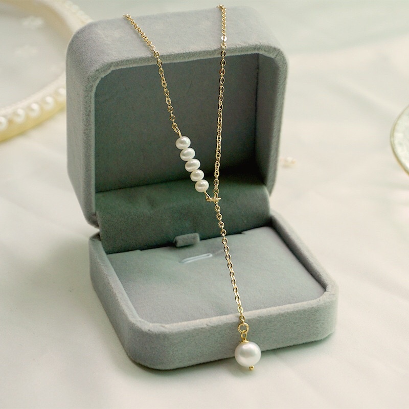 Vòng cổ 6ly mix bi và dây titan