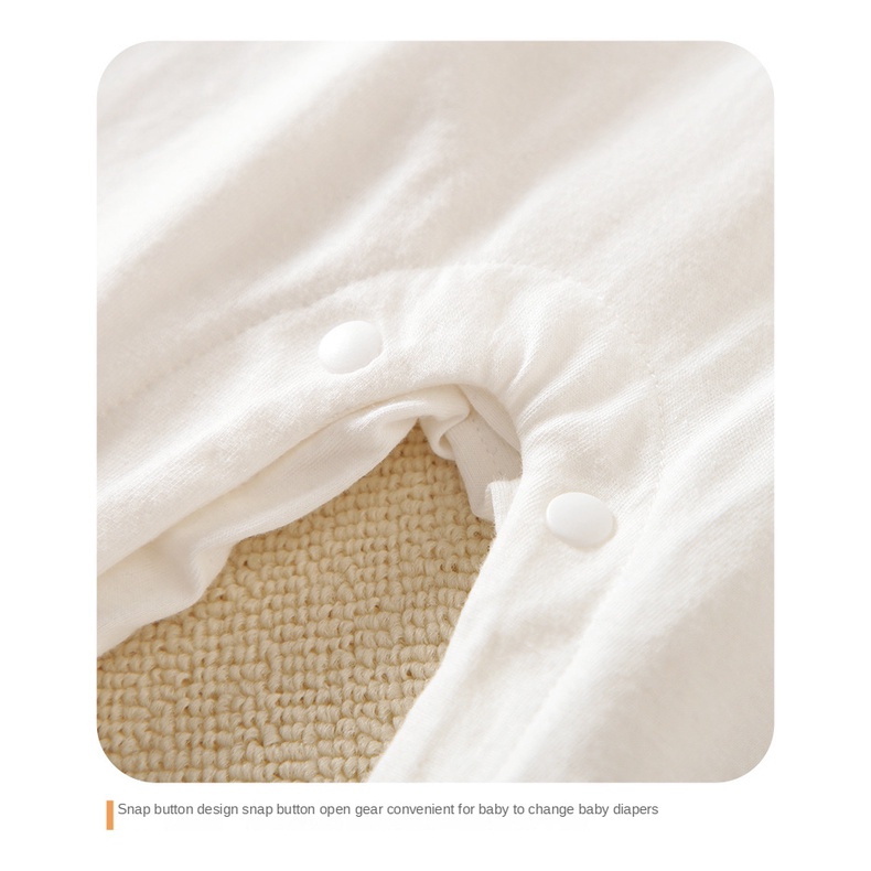 Bộ Áo Liền Quần Vải Cotton Tay Dài In Hình Hổ Hoạt Hình Dành Cho Bé Trai 0-18 Tháng Tuổi