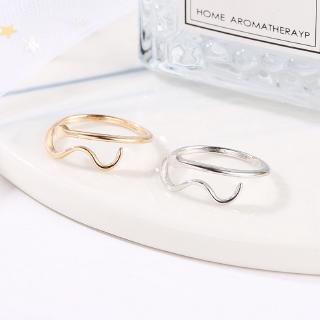 Solid Pattern Rings Simple Design