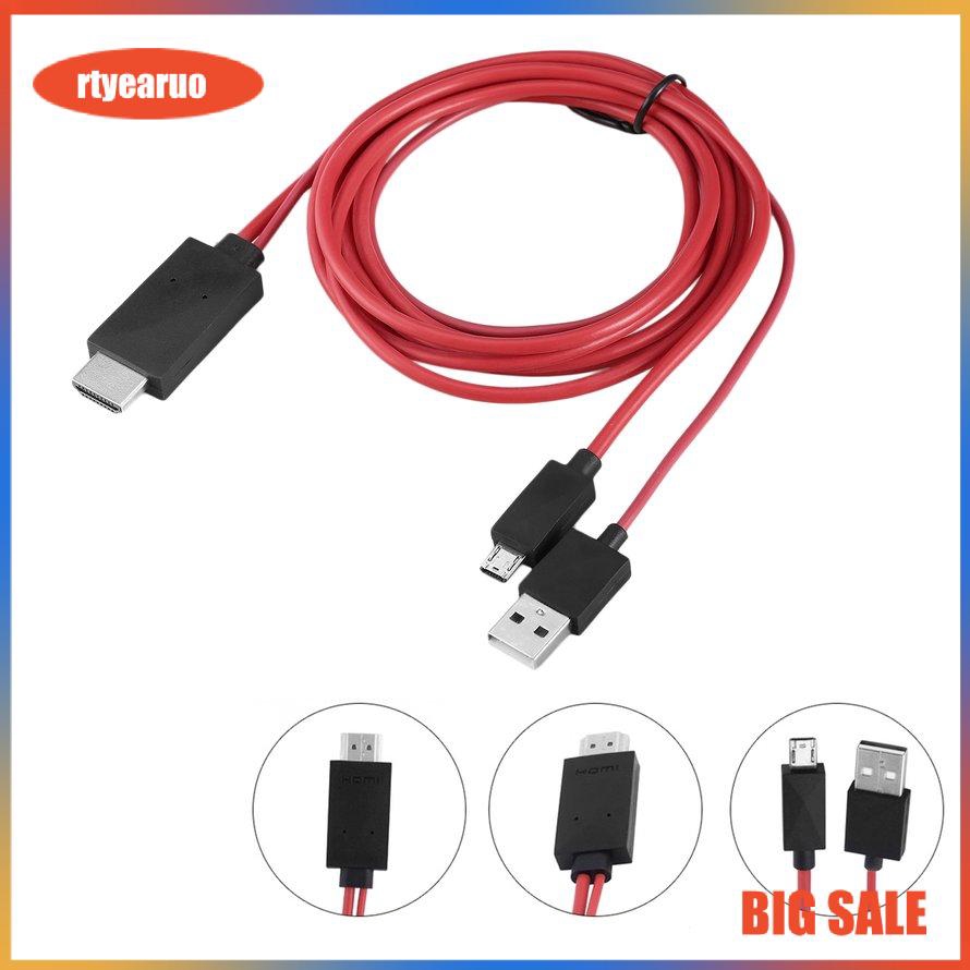 Dây cáp MHL micro USB chuyển đổi HDMI 1080P HD TV cho điện thoại Android 11PIN