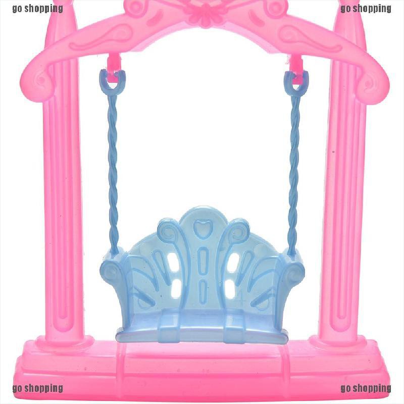 {go shopping}Swing For Dolls Swing Plastic Doll Accessories Kid Toy Doll’s Backyard Furniture