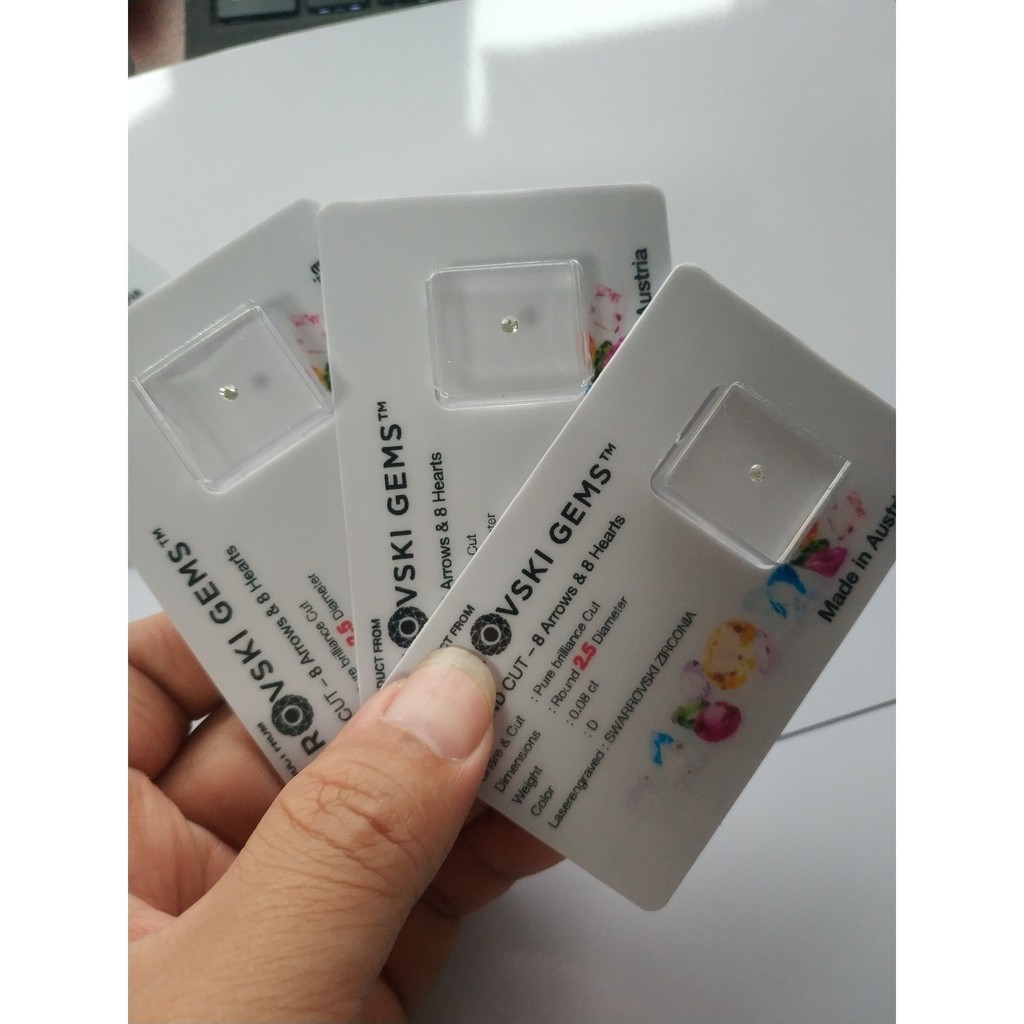 (Combo) 3 vi Đá Đính Răng Giá Rẻ vỉ 1 viên chính hãng