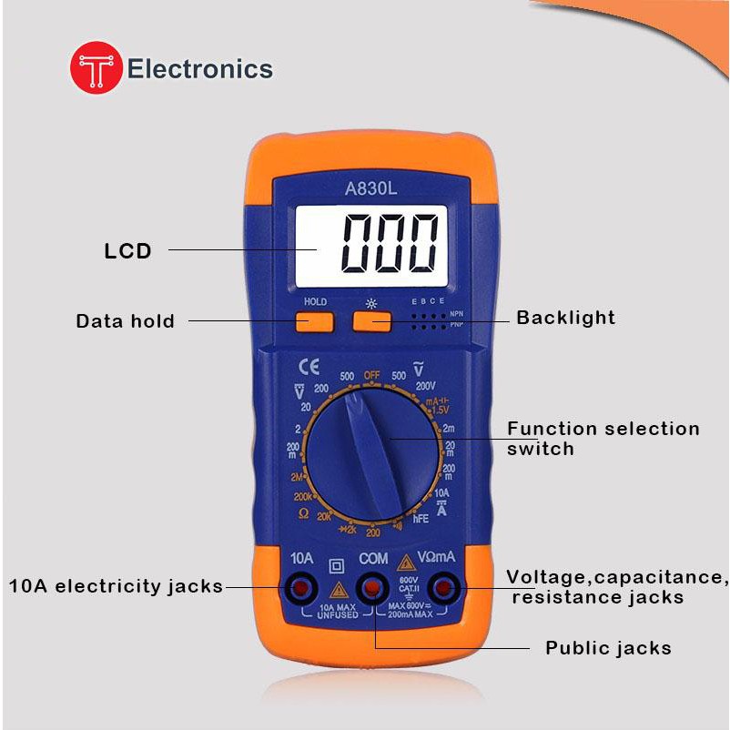 ĐỒNG HỒ ĐO VẠN NĂNG A830L
