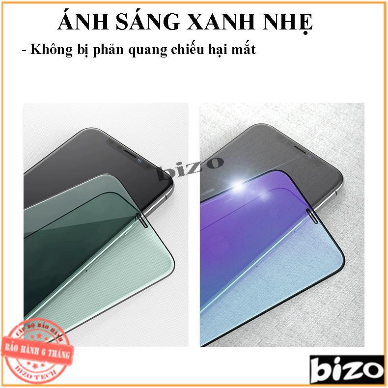 [CAO CẤP] Kính cường lực iphone chống vân tay, độ cứng 9H, màn hình ánh sáng xanh bảo vệ mắt