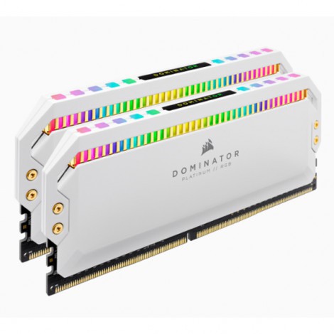 Ram PC Corsair Dominator Platinum White RGB 16GB 3200Mhz DDR4 (2x8GB)CMT32GX4M2E3200C16W