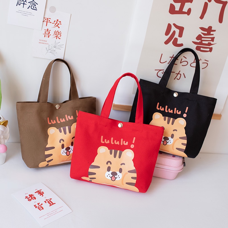 Túi đựng hộp cơm ENVIROSAX chất liệu canvas thiết kế nhỏ nhắn dễ thương sử dụng tiện lợi