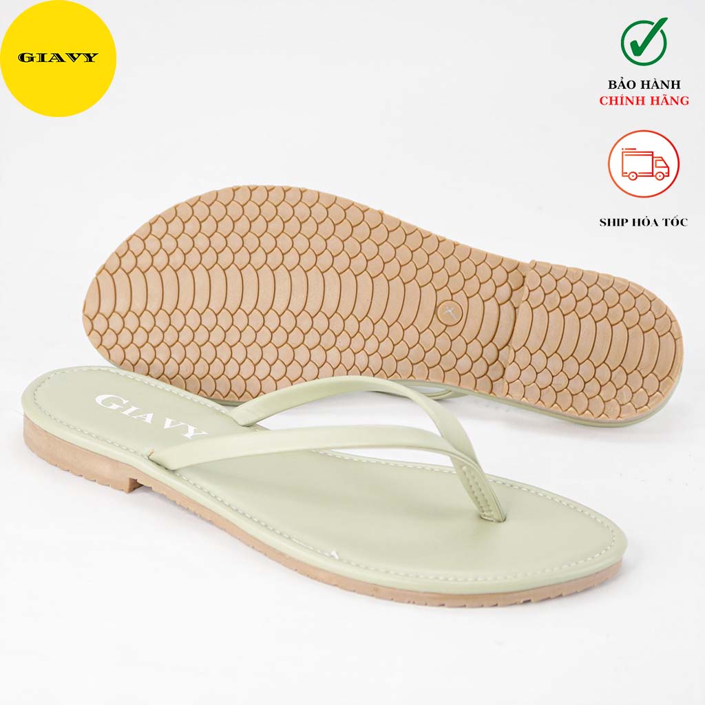 Dép kẹp nữ quai mảnh màu pastel xinh xắn C60 - GIÀY GIAVY