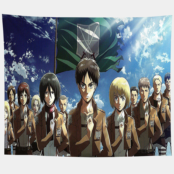 MIKASA Thảm Treo Tường In Hình Nhân Vật Phim Attack On Titan Cá Tính