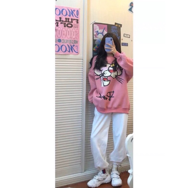 [FREESHIP 50K] Bộ nỉ báo hồng siêu cưng form rộng, bộ nỉ nữ Ulzang | BigBuy360 - bigbuy360.vn