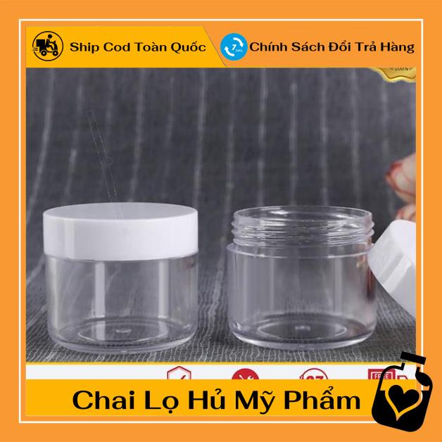 [TOP GIÁ RẺ] Hũ nhựa đựng kem 20g nắp trắng chiết mỹ phẩm ,Xưởng Chai Lọ