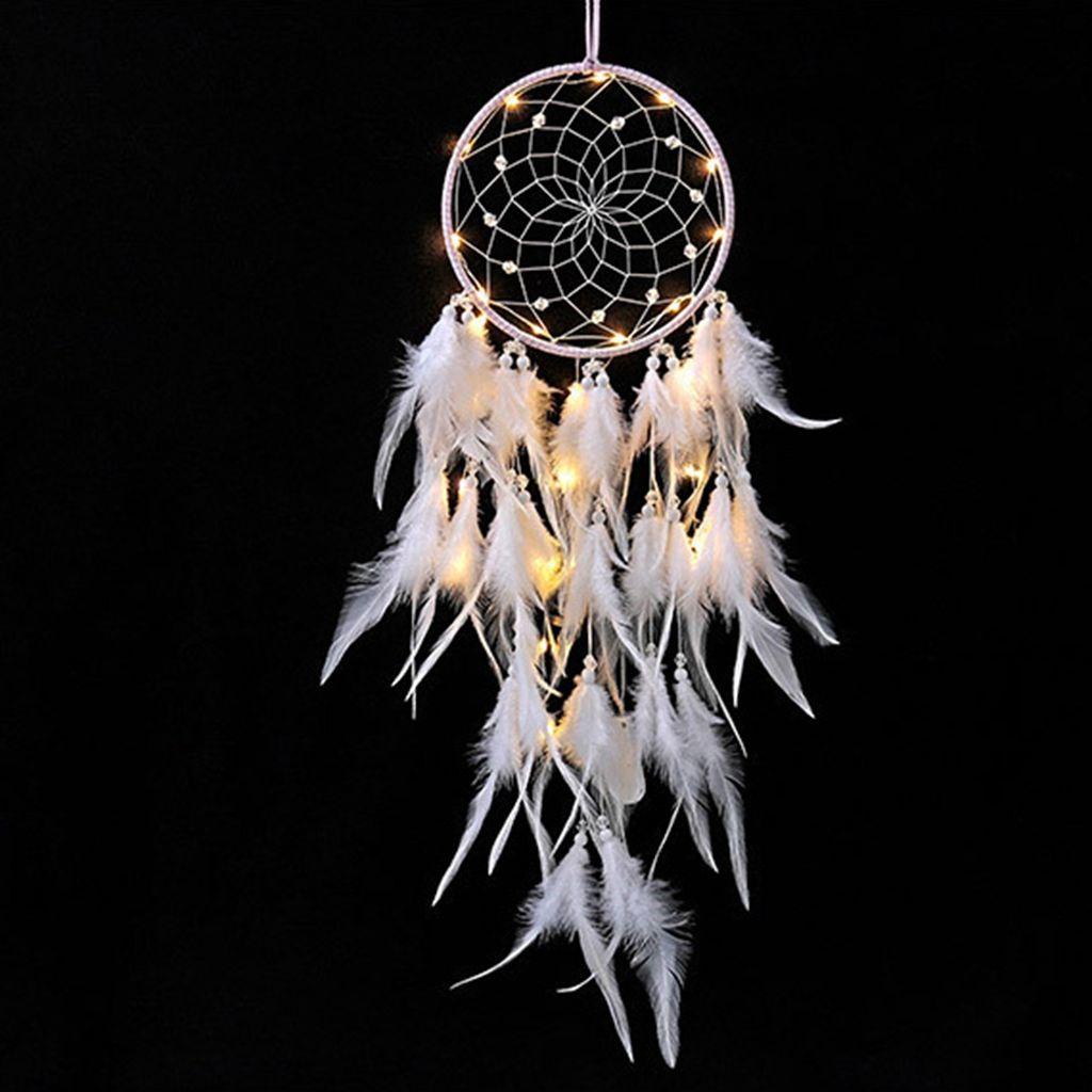 JARRED 1 Lưới Bắt Giấc Mơ Có Đèn Trang Trí